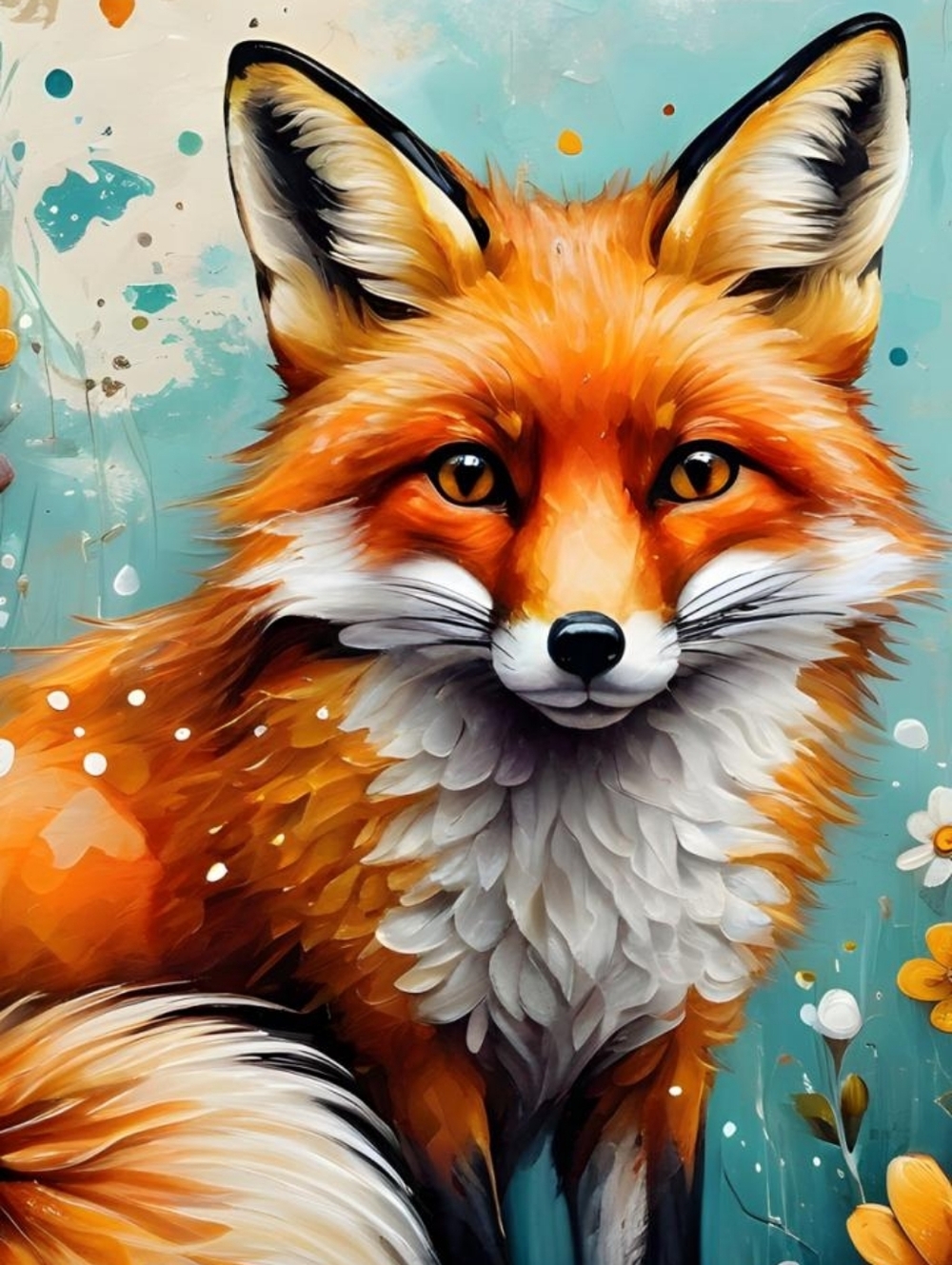 Custom Large Fridge Magnet Orange Fox Kitchen Home Decor